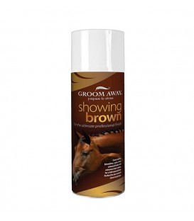 Спрей для скрытия изьянов белых лошадей "Groom Away Showing Brown", 400мл.